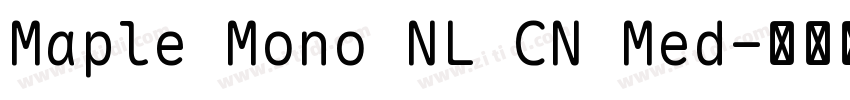 Maple Mono NL CN Med字体转换